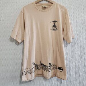 Manqa Africa Crewneck Graphic T-Shirt Size X-Large